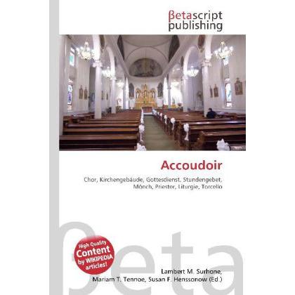 Accoudoir, Fachbücher von Lambert M. Surhone, Miriam T. Timpledon, Susan F. Marseken