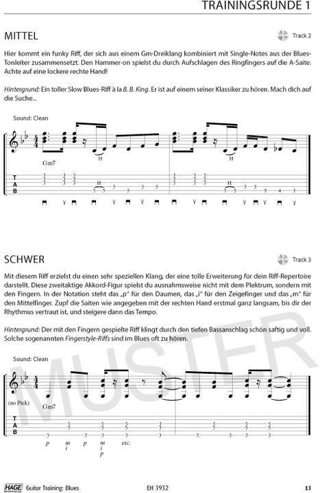 Produktbild Guitar Training Blues + CD + DVD (Deutsch, Daniel Schusterbauer, Helmut Hage, 2012)