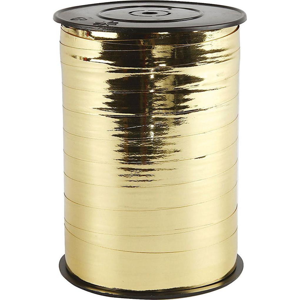 Antalis, Geschenkverpackung, Gavebånd metallic guld 10mmx250m nr. 06 - (250 meter pr. rulle x 5 ruller) (Geschenkband)