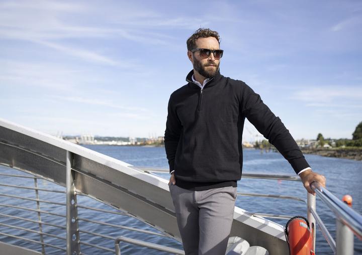 Produktbild Cutter & Buck Oakville Half Zip Sweater Men (M)