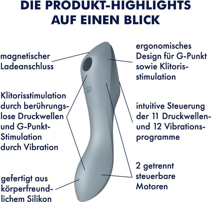 Produktbild Satisfyer Insertable Air Pulse Vibrator - Curvy Trinity 3