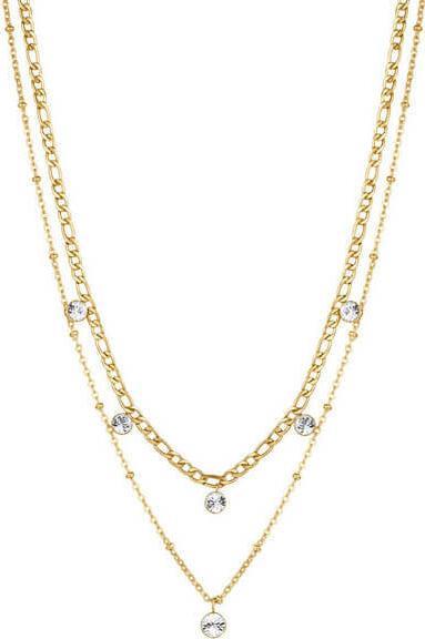 Image du produit Brosway Double collier plaqué or avec cristaux Symphonia BYM82 (L)