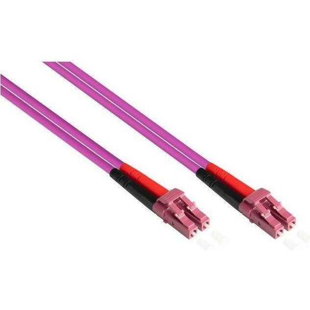 Kabelmeister SO-33107 - Patchkabel LWL Duplex OM4 (Multimode, 50125) LCLC, LSZH, 15m (15 m), Netzwerkkabel