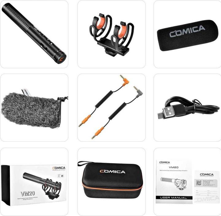 Immagine prodotto Comica Microfono Shotgun a condensatore super-cardioide multifunzionale