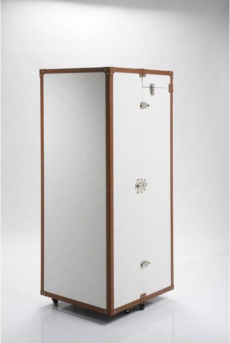 Immagine prodotto Kare Design Baule guardaroba Cosmopolitan bianco Croco (63 x 56 x 145 cm)