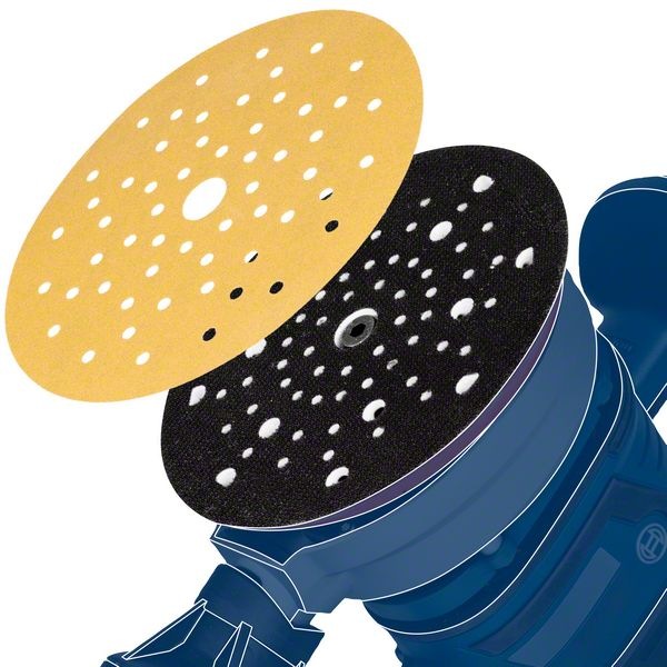 Actual product image Bosch Professional Zubehör EXPERT M480 Sanding net for random orbital sander, 150 mm, G 80, 50 pieces (80)