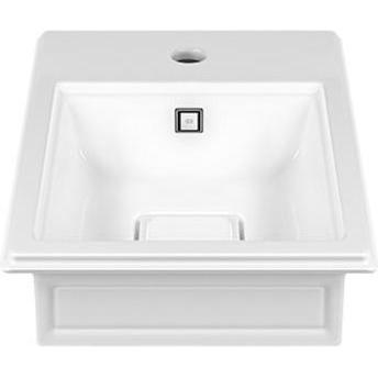 Gessi, Waschbecken, Eleganza Aufsatzbecken, 520 x 410mm, Cristalplant (mattes Weiss), 46801516 (495 mm, 595 mm)