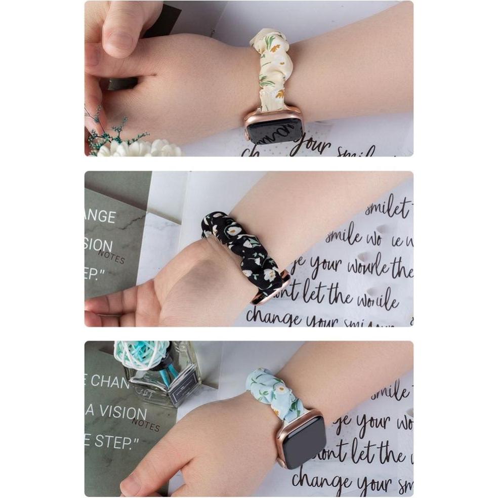 Thumbnail - Hurtel Fabric band for Watch 7 / 6 / 5 / 4 / 3 / 2 / SE (41 / 40 / 38mm) strap bracelet with elastic band p (3, 4), Uhre...