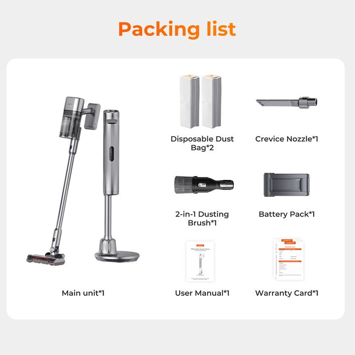 Produktbild Uwant V100 Cordless Vacuum Cleaner - Gray