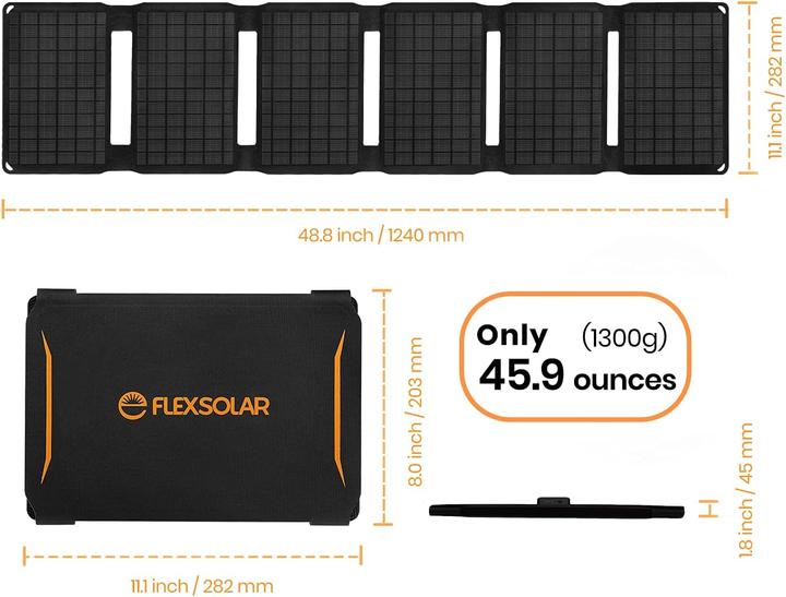 Produktbild FlexSolar Faltbares Solar Ladegerät (40 W)