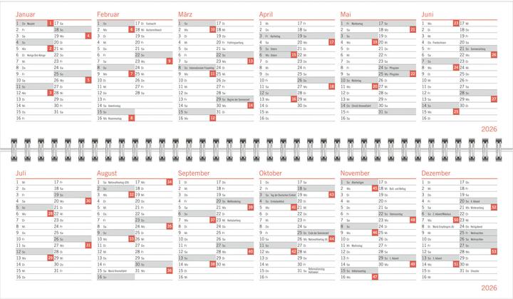 Produktbild sheepworld Wochenquerplaner 2026 (A4)
