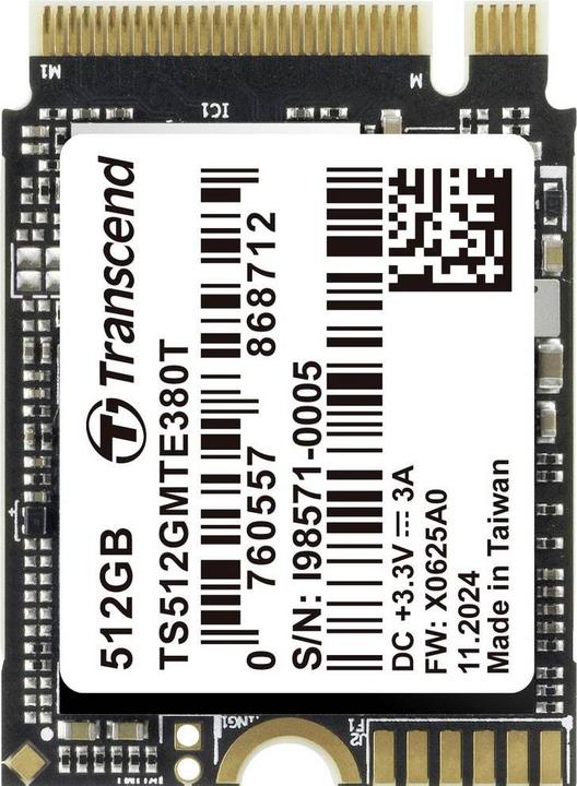 Immagine prodotto Transcend 1 TB Interne M.2 PCIe NVMe SSD TS1TMTE380T (1000 GB, M.2 2280)