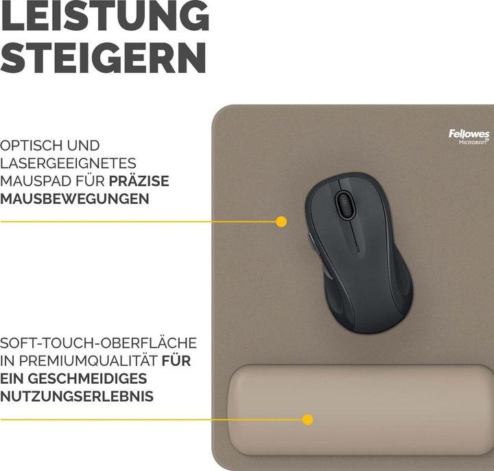 Image du produit Fellowes Breyta Mauspad sand mit Handgelenkauflage