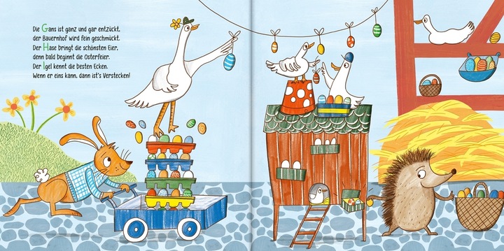 Actual product image Mein tierisch lustiges Oster-ABC (German, Christiane Rittershausen, 2022)