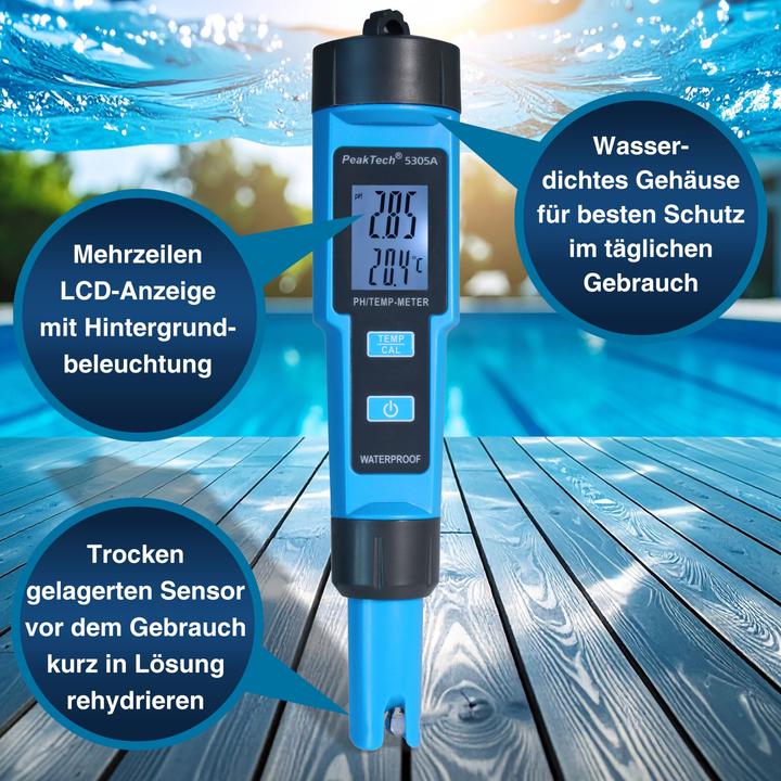 Image du produit Peaktech pH-Messgerät, 0... 14 pH, 0... 50°C