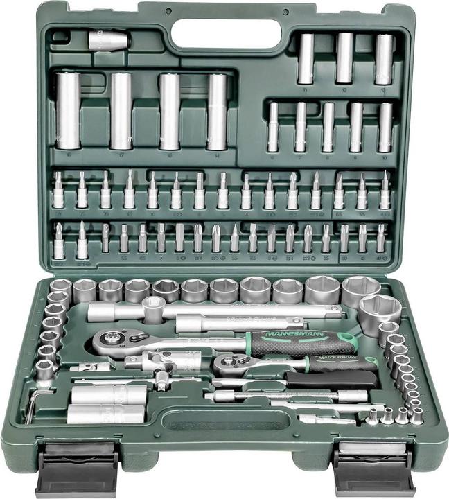 Actual product image Mannesmann Socket wrench set metric 1/ (10 mm, 11 mm, 12 mm, 13 mm, 14 mm, 15 mm, 16 mm, 17 mm, 18 mm, 19 mm, 20 mm, 21 mm, 22 mm, 23 mm, 24 mm, 27 mm, 30 mm, 32 mm, 4 mm, 4.5 mm, 5 mm, 5.5 mm, 6 mm, 7 mm, 8 mm, 9 mm)