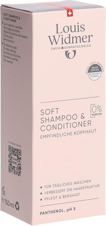 Produktbild Widmer Louis Soft Shampoo und Conditioner ohne Parfum 150 ml (150 ml, Flüssiges Shampoo)