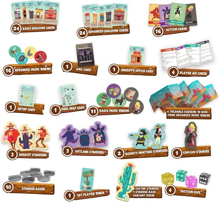 Immagine prodotto Second Gate Games Cactus Town - Francese (Francese, 2 - 4 Giocatori)