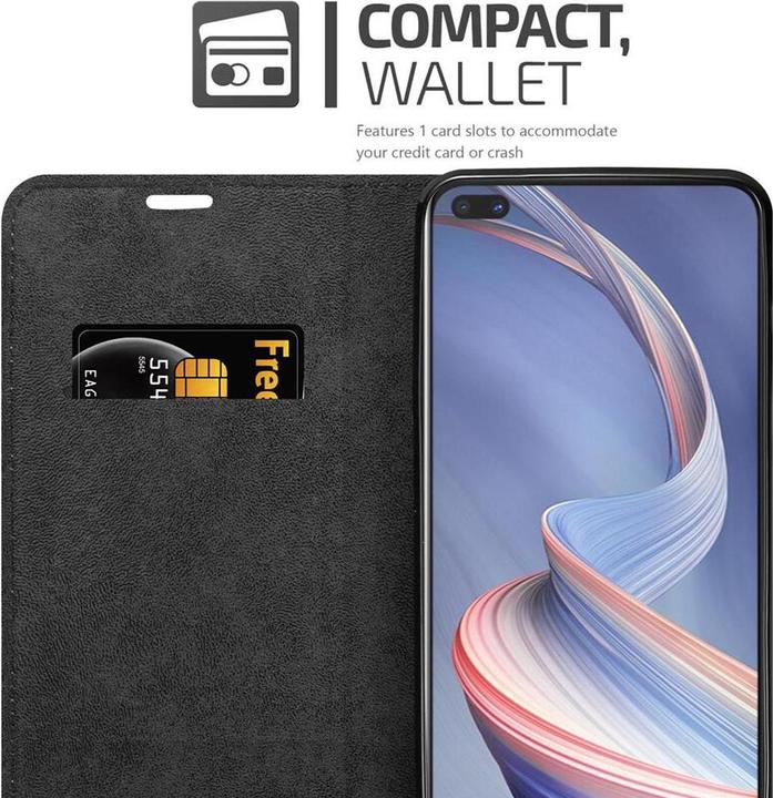 Actual product image Cadorabo Book Invisible Magnet Cover (Oppo A92s)