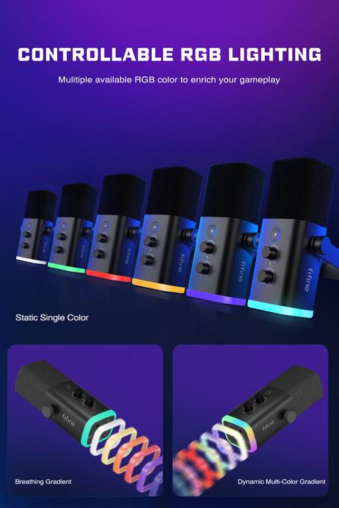 Produktbild Fifine AM8T Kondenser Mikrofon 3.5mm inkl. Mikrofonarm