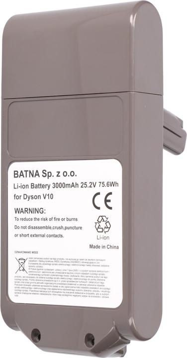 Extralink Battery rechargeable battery for Dyson hoover V10 25.2V 3000mAh