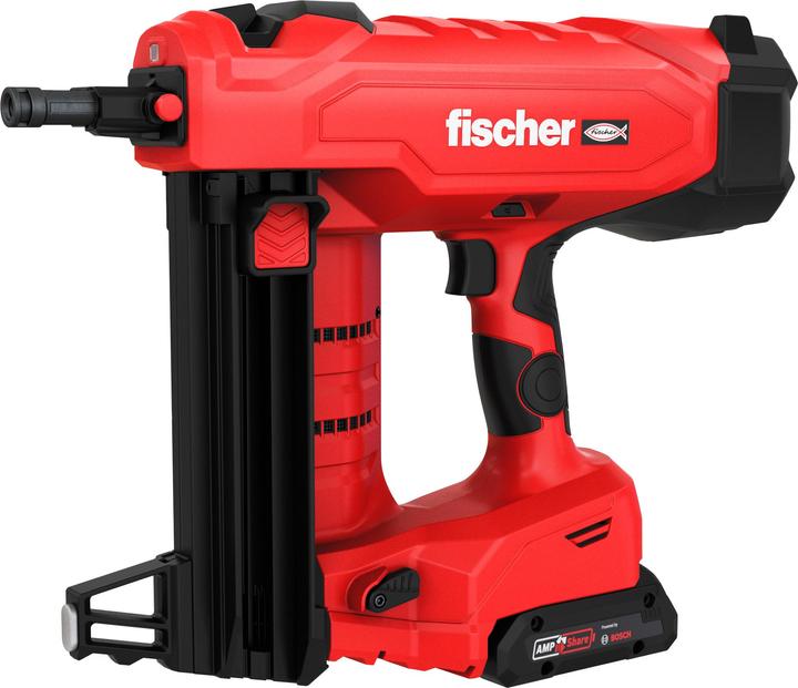 1x Gürtelhaken, 1x XL-BOXX, 1x Ladegerät GAL 18V-40 (EU), 2x Lithium-Ionen-Akku ProCORE 18V 4.0 Ah, 1x Standardmagazin FXC 85-M26, 1x Nageldurchschlag, 1x fischer batteriebetriebenes Setzgerät FXC 85