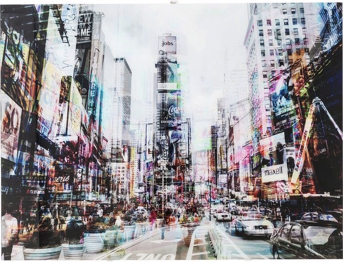 Produktbild Kare Design Bild Glas Times Square Move 120x90cm (120 x 90 cm)