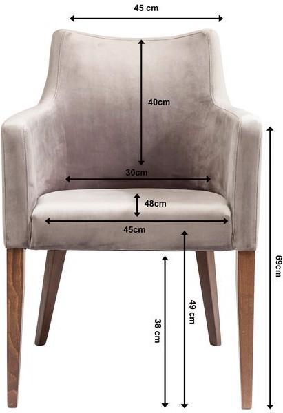 Produktbild Kare Design Armlehnstuhl Mode Velvet Grey