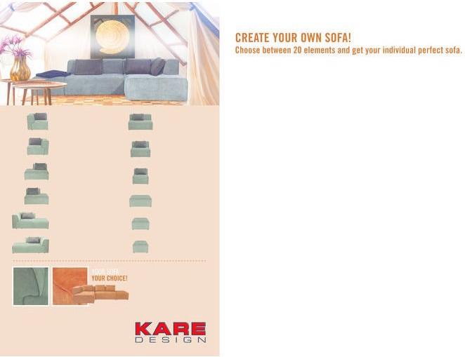 Image du produit Kare Design Angle 100 Infinity Elements Gris Gauche (Canapé modulaire)