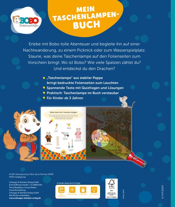 Produktbild Bobo Siebenschläfer - Mein Taschenlampenbuch (Deutsch, Svenja Dieken, 2024)