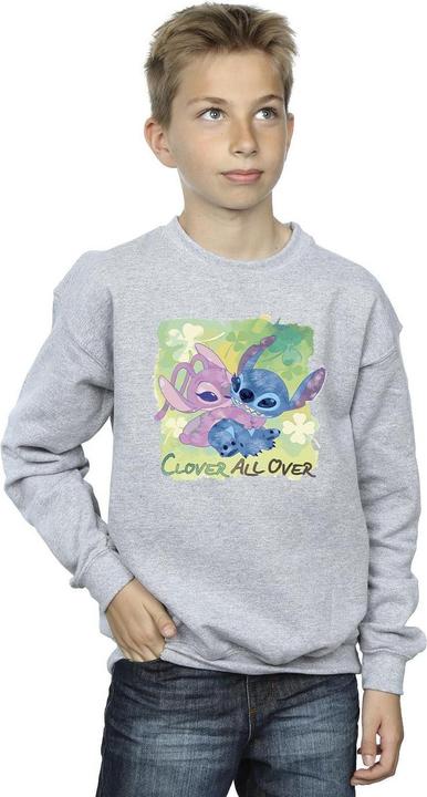 Produktbild Disney Lilo And Stitch St Patrick's Day Clover Sweatshirt Jungen (152, 158)
