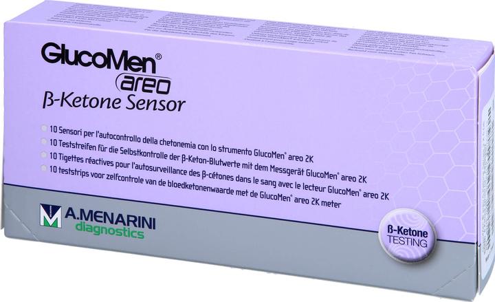Actual product image Berlin-Chemie Glucomen Areo 2k B Ket Sen, 10 pcs TTR (Test strips)