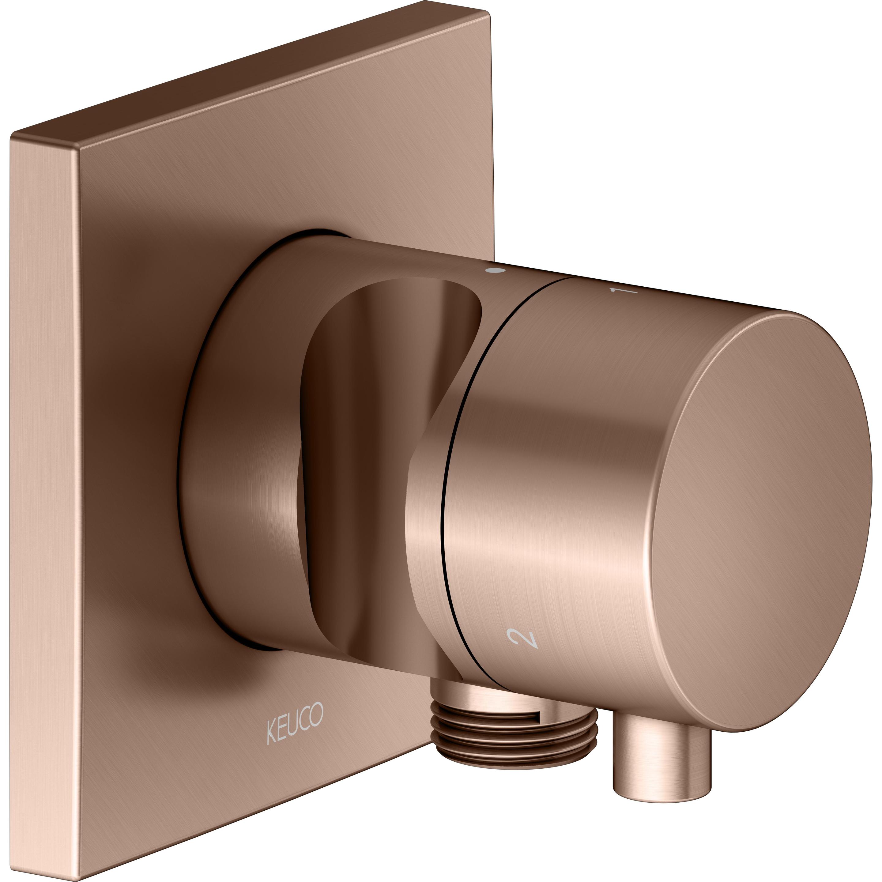Keuco, Badarmatur, IXMO Umstellventil UP 3 Verbraucher, Schlauchanschluss, Comfort Griff und Brausehalter, ohne A
