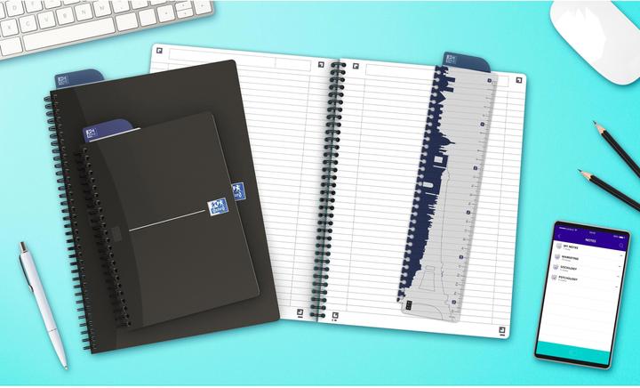 Actual product image Oxford College notepad Essentials (A5, Checked, Soft cover)