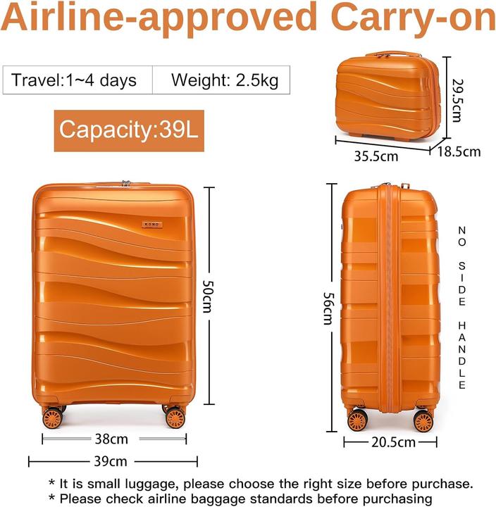 Produktbild Kono Gepäckset: Koffer und Kosmetikkoffer (39 l)