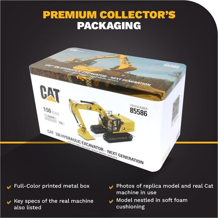 Produktbild Diecast Masters Caterpillar Graafmachine 336 HEX Schaal 1:50