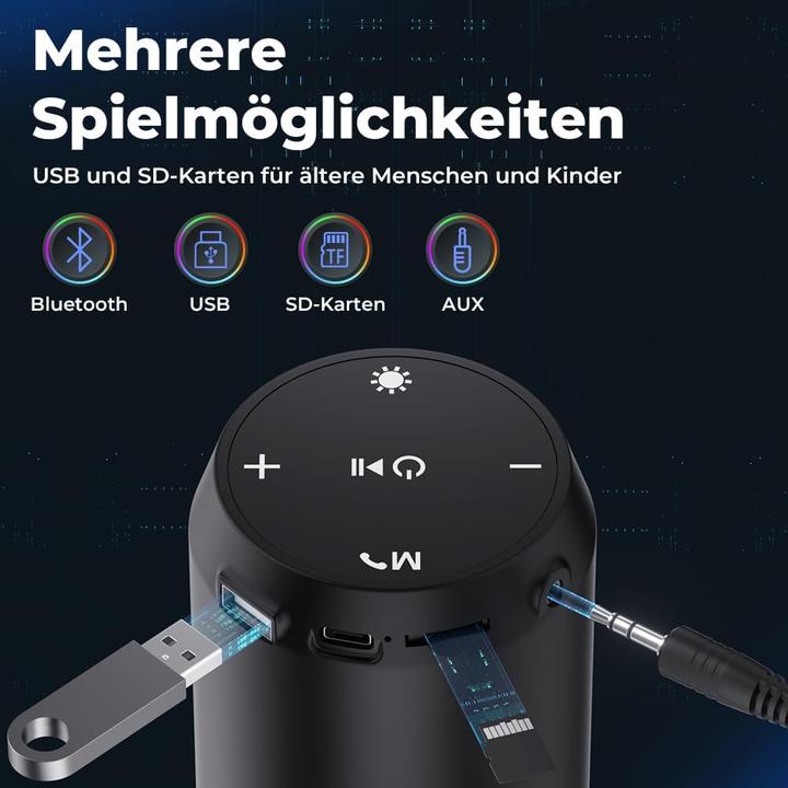 Produktbild Elehot Tragbare LED Musikbox (8 h)