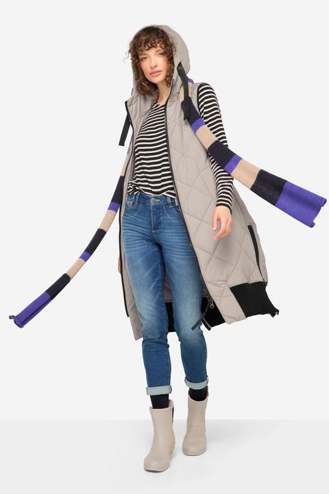 Actual product image Laurasøn Long Quilted Hooded Vest (L)