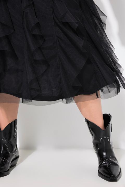 Produktbild Angel of Style Meshrock, A-Line, 3D-Rüschen, blickdichtes Futter (52)
