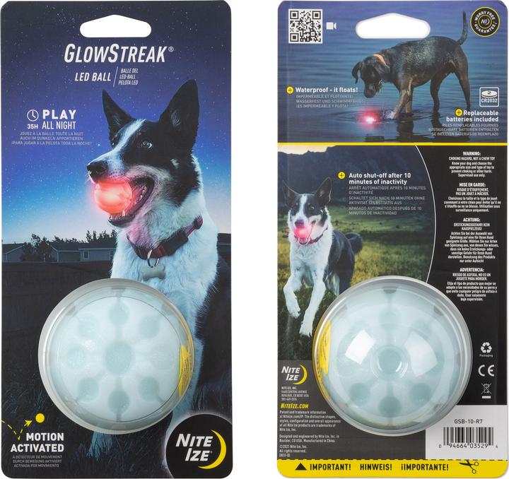Immagine prodotto Nite Ize LED Glowstreak (Palla giocattolo per cani)
