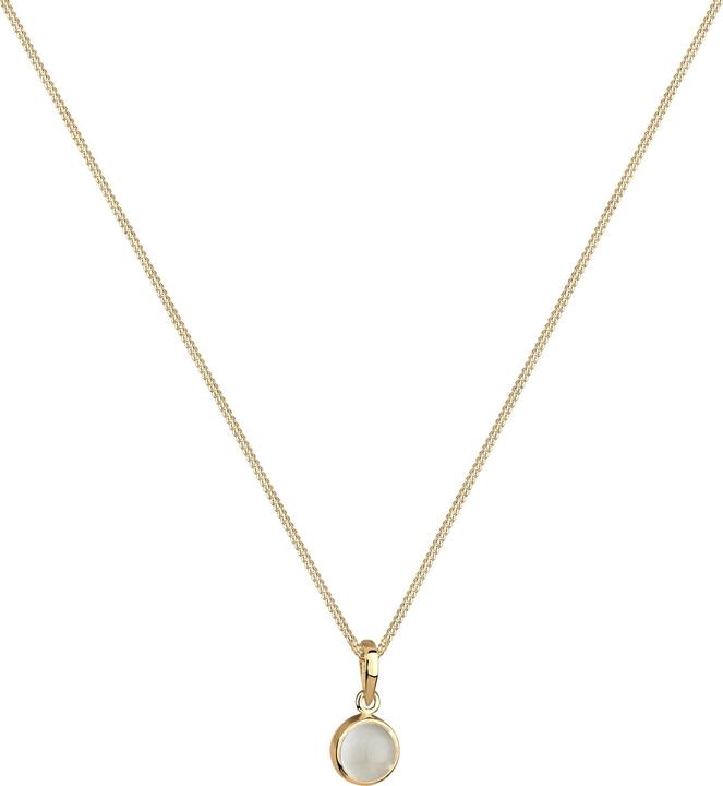 Immagine prodotto Elli Collana Pietra di Luna Gemma Natura Argento 925 (Pietra lunare, Argento 925)