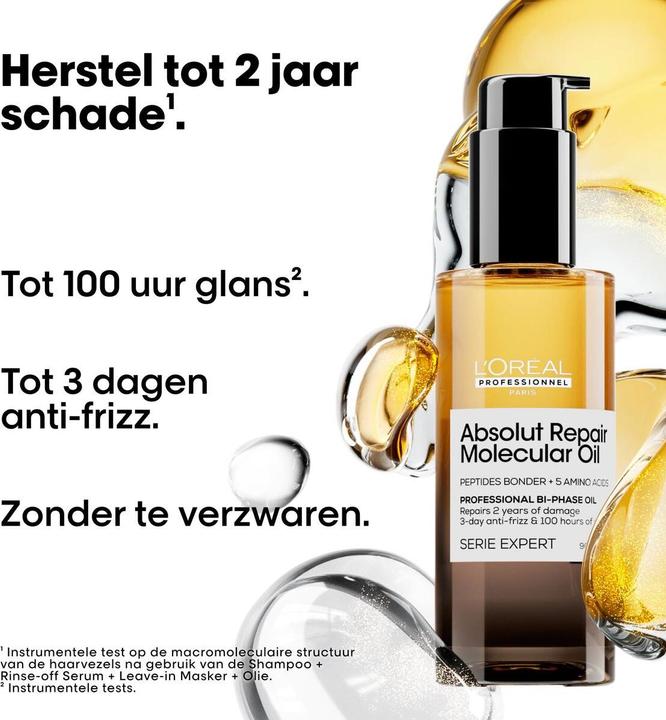 Actual product image L'Oréal Professionnel Absolut Repair Molecular Oil (90 ml)
