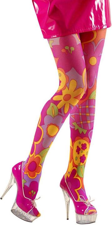 Image du produit Widmann Strumpfhose Hippieblumen