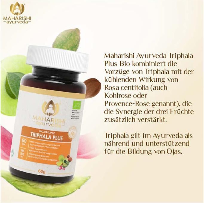 Produktbild Maharishi Ayurveda Triphala Plus Bio Tabl (60 Stk., Tabletten, 60 g)
