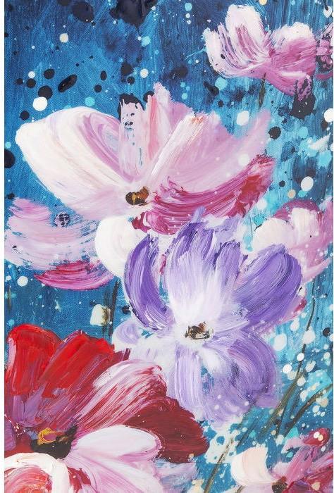 Actual product image Kare Design Oil Painting Flower Garden 100x100cm (100 x 100 cm)