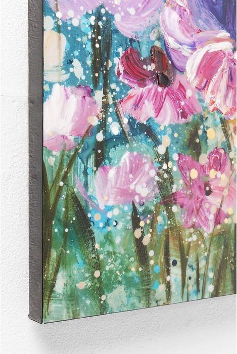 Actual product image Kare Design Oil Painting Flower Garden 100x100cm (100 x 100 cm)