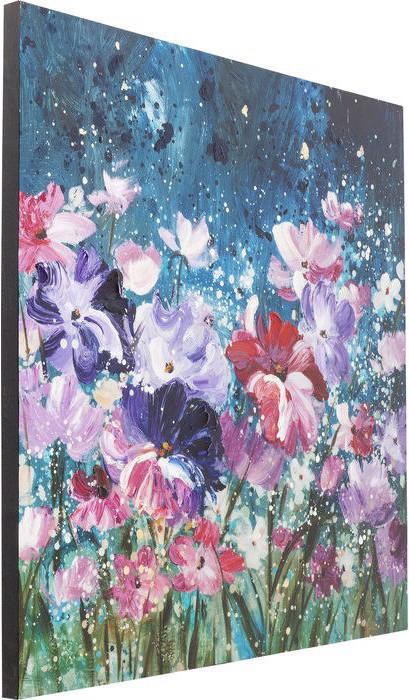 Actual product image Kare Design Oil Painting Flower Garden 100x100cm (100 x 100 cm)
