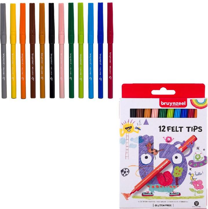 Immagine prodotto Bruynzeel Pennarelli per bambini, 12 pezzi. (12 x)