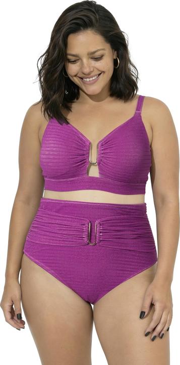 Actual product image Ulla Popken Sparkling Plunge Neck Bikini Set (54, 56)