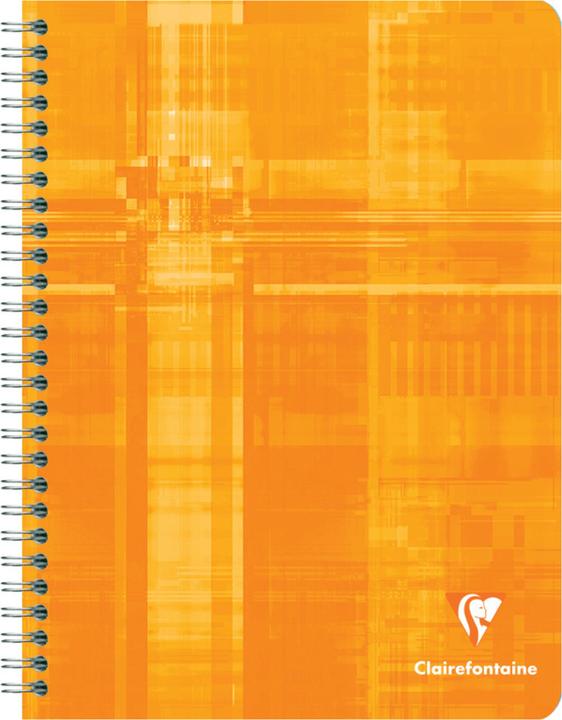 Image du produit Clairefontaine Cahier à spirales (17 x 22 cm, À rayures, Couverture rigide)